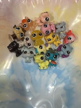 Mini Cute Animal Figurine Lot - Pastel Multi